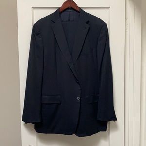 Ermenegildo Zega 100% Wool Multi Season Black Suit US 50R blazer and US 48R pant